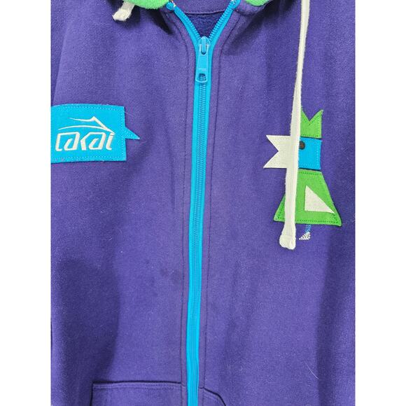 Vtg LAKAI FOOTWEAR Hoodie Sweatshirt Sz M 90s 2000s Skateboarding Shoes - Picture 2 of 4